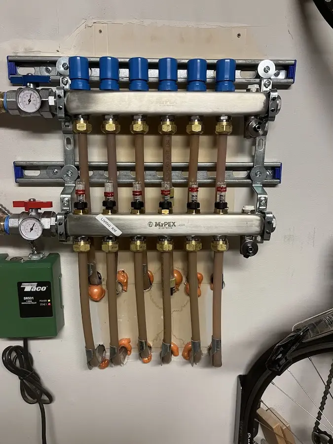 Plumber performing Gas Line Installation at a residential property in Micco